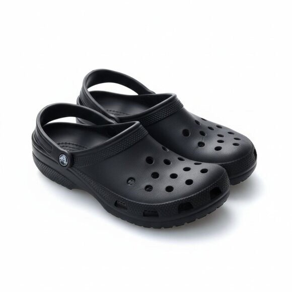 Crocs Classic Clog Unisex Black Waterproof Comfort Shoe, Size Men-10, Women-12 - Picture 1 of 9